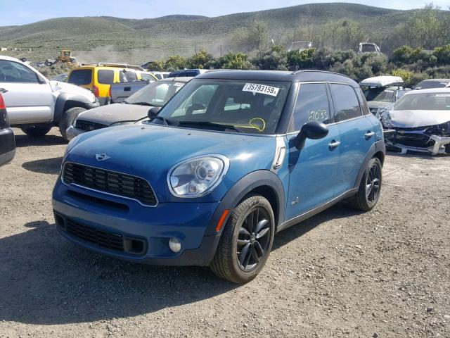 WMWZC5C50BWL55038 - 2011 MINI COOPER S C BLUE photo 2