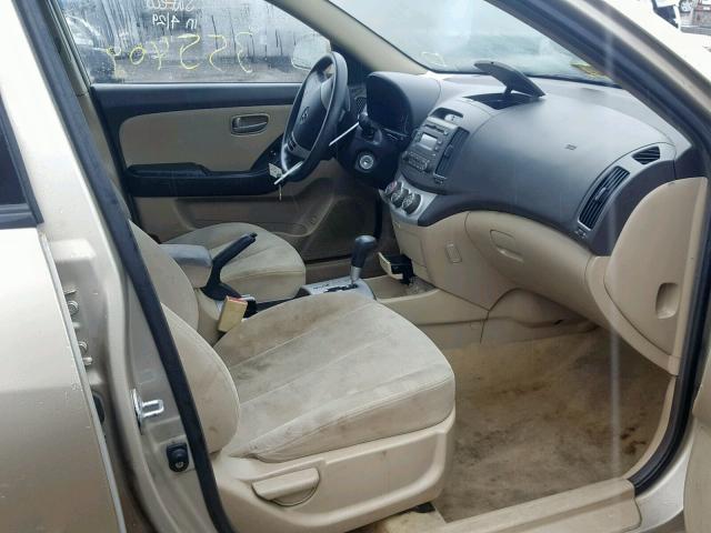 KMHDU46D57U244006 - 2007 HYUNDAI ELANTRA GL GOLD photo 5