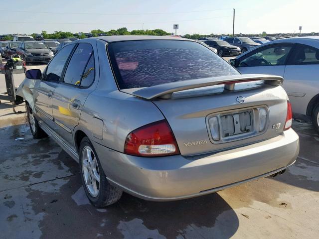 3N1BB51D11L106899 - 2001 NISSAN SENTRA SE SILVER photo 3