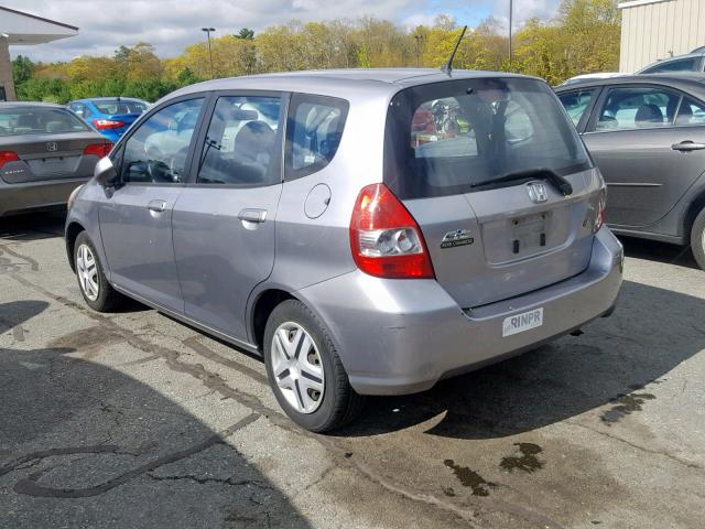 JHMGD38408S029928 - 2008 HONDA FIT SILVER photo 3