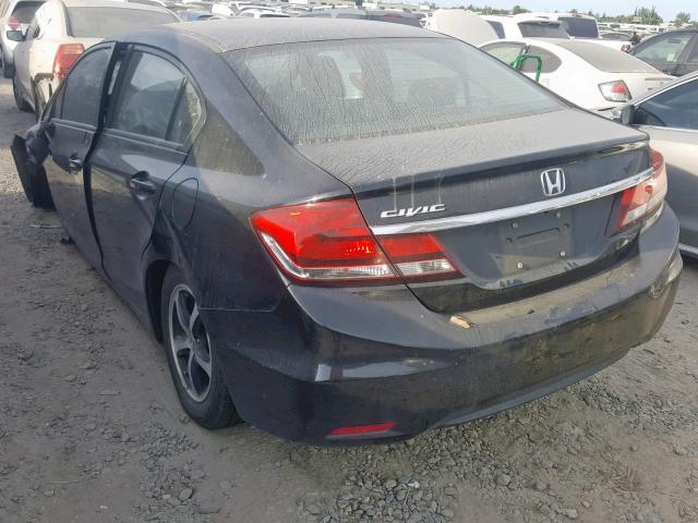 19XFB2F77FE244538 - 2015 HONDA CIVIC SE BLACK photo 3