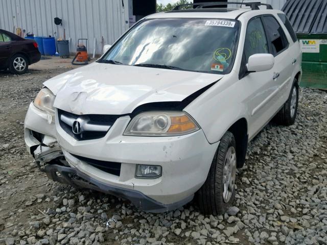 2HNYD18854H555982 - 2004 ACURA MDX TOURIN WHITE photo 2