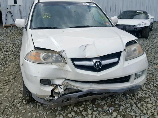 2HNYD18854H555982 - 2004 ACURA MDX TOURIN WHITE photo 9