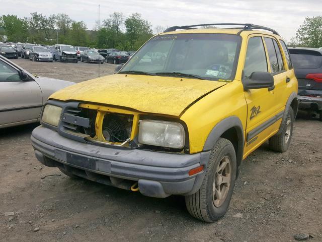 2CNBJ734436928270 - 2003 CHEVROLET TRACKER ZR YELLOW photo 2