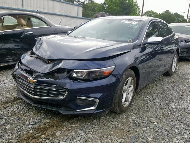 1G1ZB5ST5HF276522 - 2017 CHEVROLET MALIBU LS BLUE photo 2