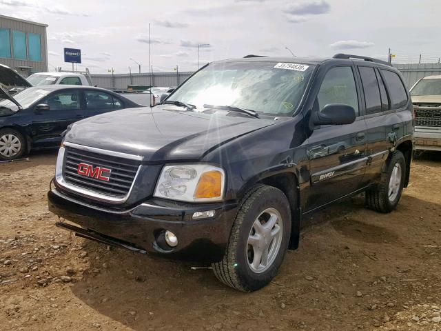 1GKDT13S642336374 - 2004 GMC ENVOY BLACK photo 2