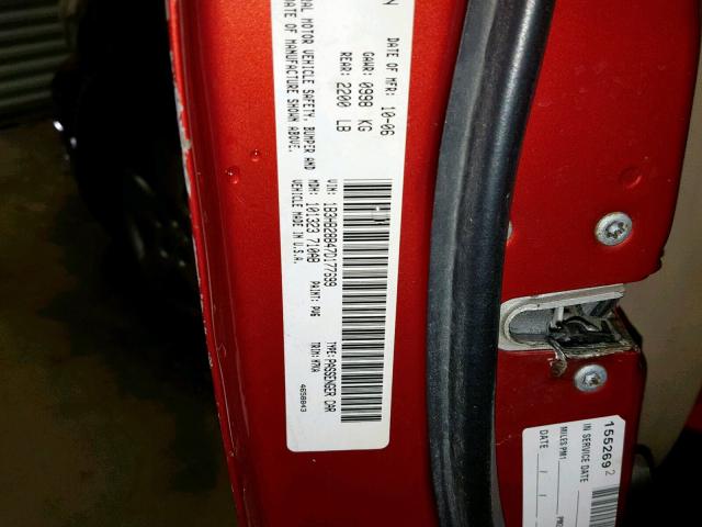 1B3HB28B47D177699 - 2007 DODGE CALIBER ORANGE photo 10