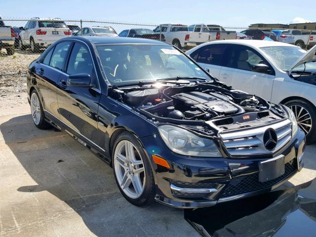 WDDGF4HBXCA597706 - 2012 MERCEDES-BENZ C 250 BLACK photo 1