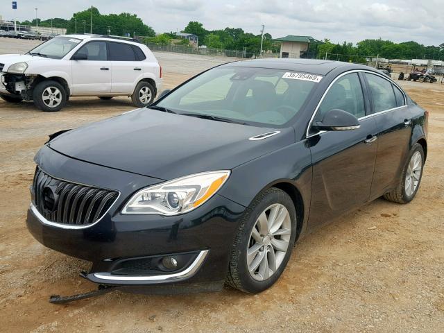 2G4GR5GX0E9205136 - 2014 BUICK REGAL PREM BLACK photo 2