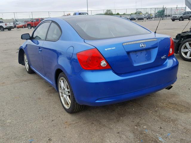 JTKDE167460129700 - 2006 TOYOTA SCION TC ლურჯი ფოტო 3