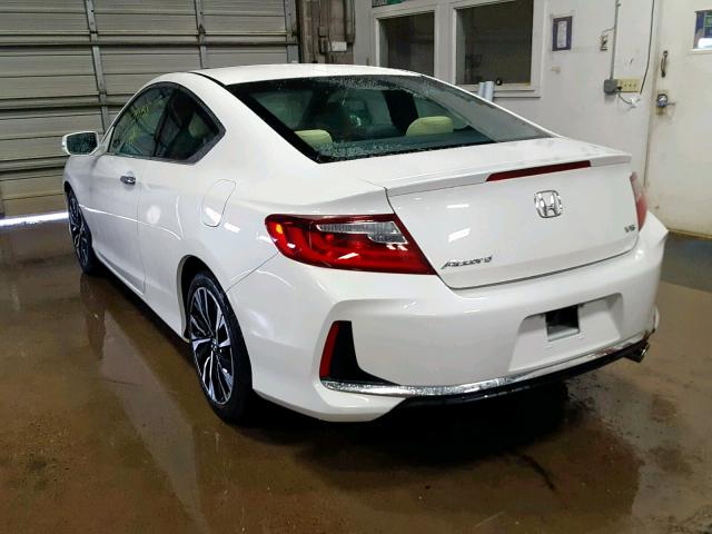 1HGCT1B82GA006515 - 2016 HONDA ACCORD EXL WHITE photo 3