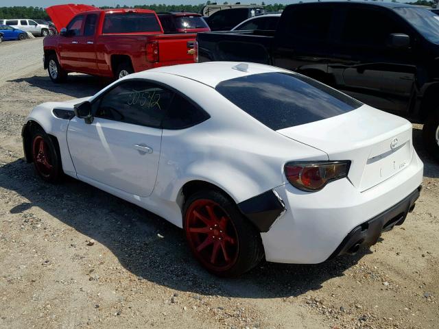 JF1ZNAA14G8705276 - 2016 TOYOTA SCION FR-S WHITE photo 3