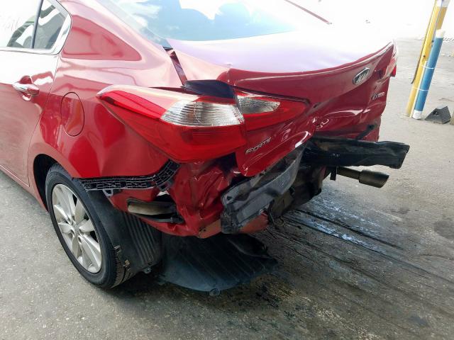 KNAFX4A83F5282287 - 2015 KIA FORTE EX  photo 9