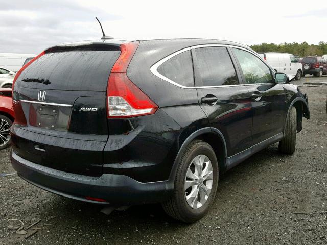 5J6RM4H72CL001880 - 2012 HONDA CR-V EXL BLACK photo 4