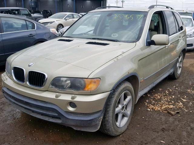 WBAFB3343YLH00867 - 2000 BMW X5 4.4I GOLD photo 2