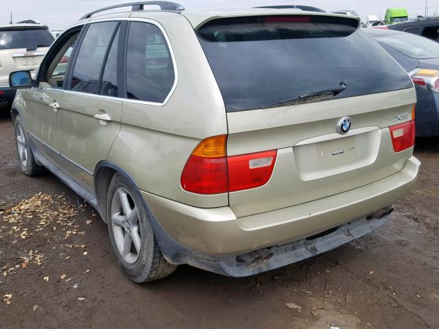 WBAFB3343YLH00867 - 2000 BMW X5 4.4I GOLD photo 3