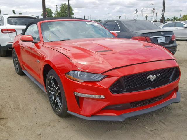 1FATP8FF7J5142598 - 2018 FORD MUSTANG GT RED photo 1