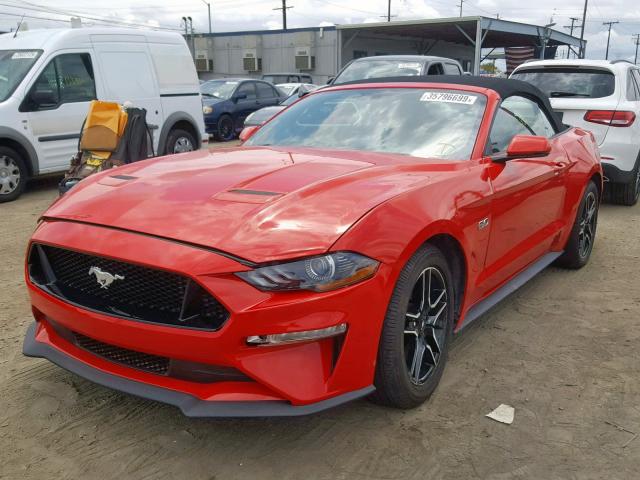 1FATP8FF7J5142598 - 2018 FORD MUSTANG GT RED photo 2