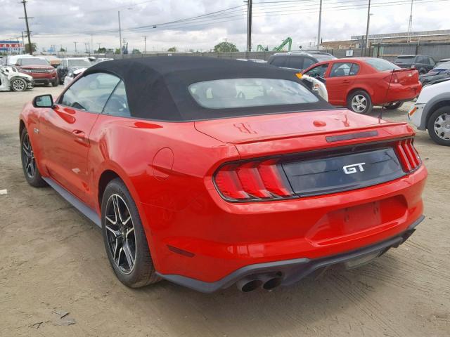 1FATP8FF7J5142598 - 2018 FORD MUSTANG GT RED photo 3