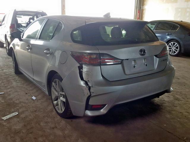 JTHKD5BH9F2217250 - 2015 LEXUS CT 200 SILVER photo 3