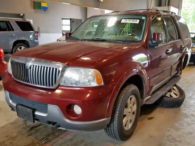 5LMFU28R74LJ19903 - 2004 LINCOLN NAVIGATOR 勃艮第红 照片 2