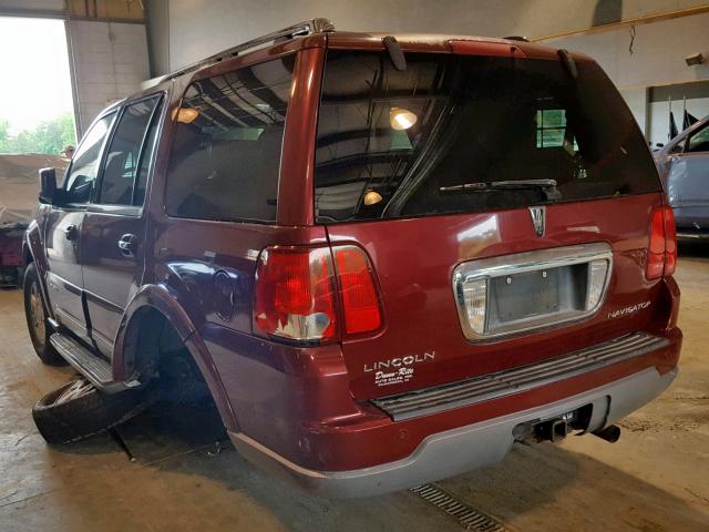 5LMFU28R74LJ19903 - 2004 LINCOLN NAVIGATOR 勃艮第红 照片 3
