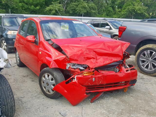 KL1TG62695B351344 - 2005 CHEVROLET AVEO LT RED photo 1