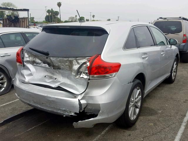 4T3ZA3BB4AU037859 - 2010 TOYOTA VENZA SILVER photo 4