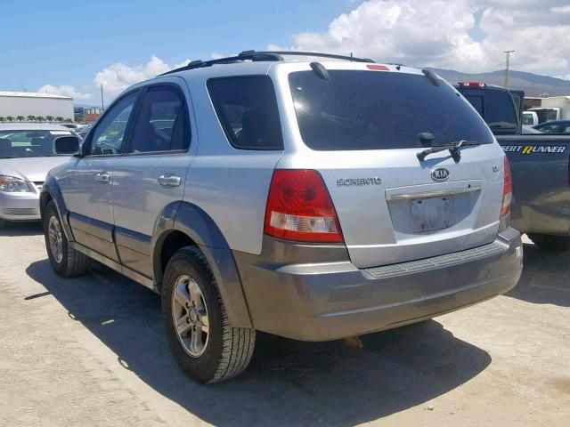 KNDJC733165604694 - 2006 KIA SORENTO EX SILVER photo 3