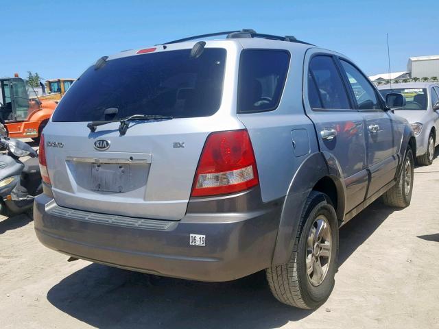 KNDJC733165604694 - 2006 KIA SORENTO EX SILVER photo 4