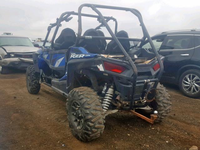 4XAVCE870GB340573 - 2016 POLARIS RZR 4 900 BLUE photo 3