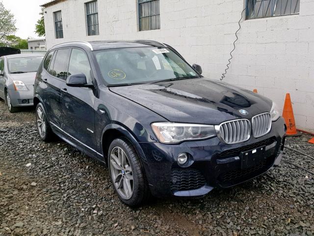 5UXWX7C35H0U43596 - 2017 BMW X3 XDRIVE3 BLUE photo 1