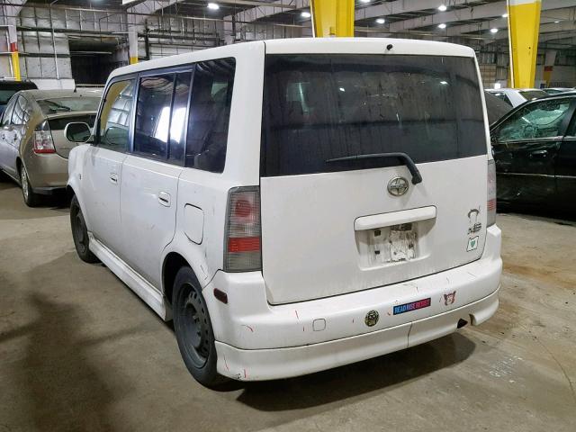 JTLKT334864105035 - 2006 TOYOTA SCION XB WHITE photo 3