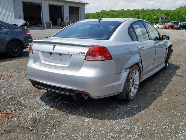 6G2ER57759L227974 - 2009 PONTIAC G8 SILVER photo 4