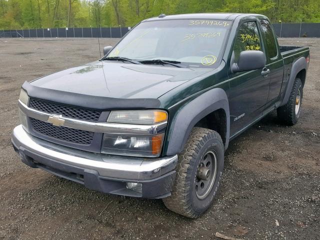 1GCDT196748177397 - 2004 CHEVROLET COLORADO GREEN photo 2