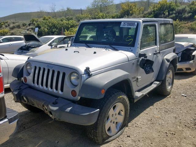 1J4AA2D15BL510081 - 2011 JEEP WRANGLER S SILVER photo 2