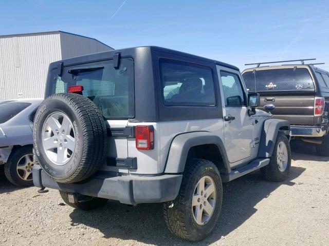 1J4AA2D15BL510081 - 2011 JEEP WRANGLER S SILVER photo 4