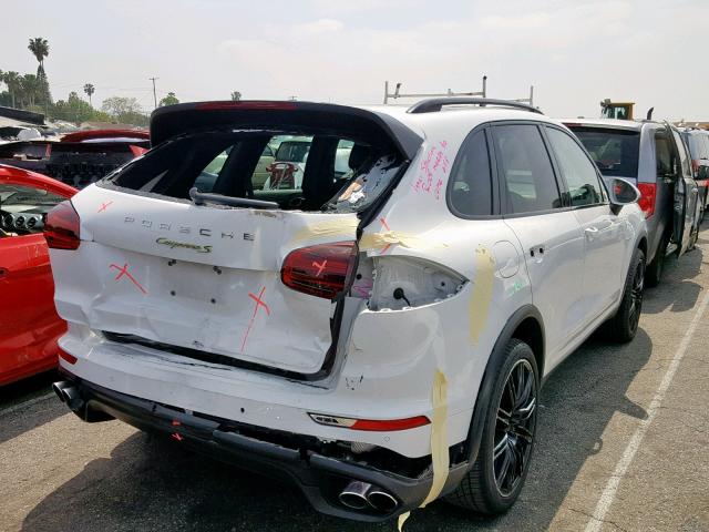 WP1AE2A24GLA64423 - 2016 PORSCHE CAYENNE SE WHITE photo 4