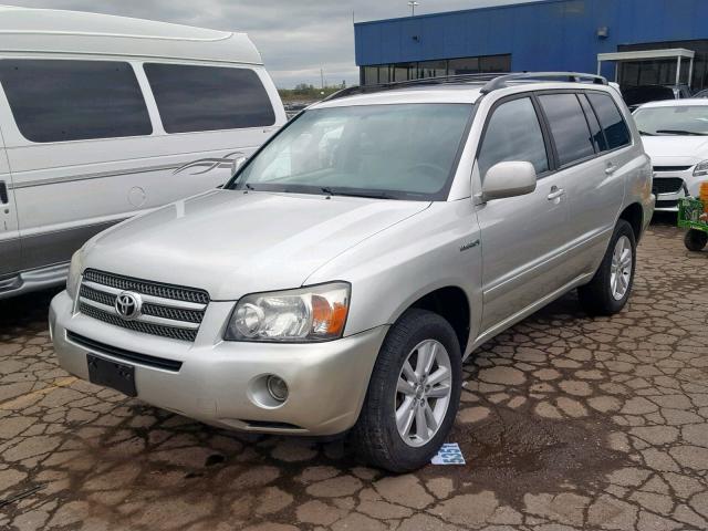 JTEEW21A060025220 - 2006 TOYOTA HIGHLANDER SILVER photo 2