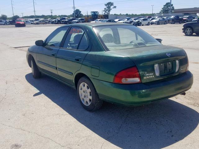 3N1CB51D52L590257 - 2002 NISSAN SENTRA XE GREEN photo 3