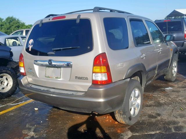 4F2YU09171KM67943 - 2001 MAZDA TRIBUTE LX TAN photo 4