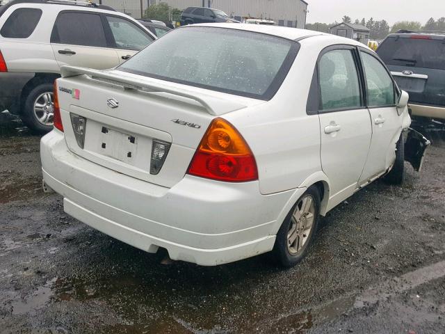 JS2RA41S035163417 - 2003 SUZUKI AERIO S WHITE photo 4