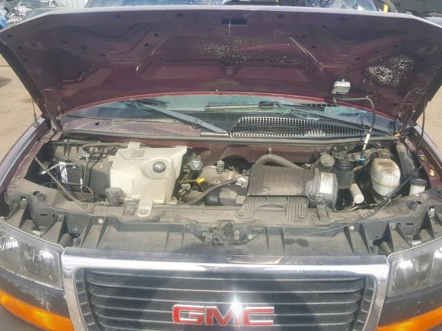 1GDFG15T841191421 - 2004 GMC SAVANA RV MAROON photo 7