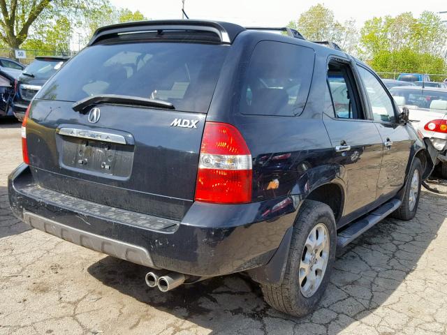 2HNYD18612H506404 - 2002 ACURA MDX TOURIN BLACK photo 4