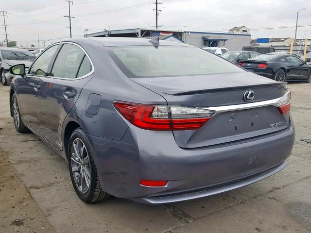 JTHBW1GG7G2103140 - 2016 LEXUS ES 300H GRAY photo 3