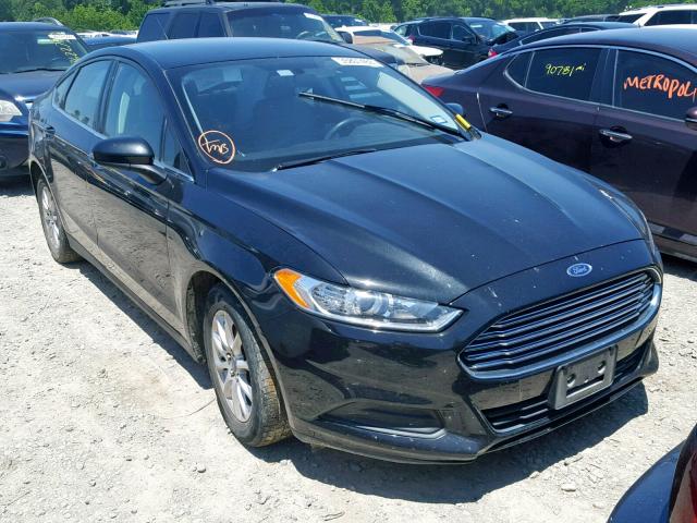 3FA6P0G70FR257389 - 2015 FORD FUSION S BLACK photo 1