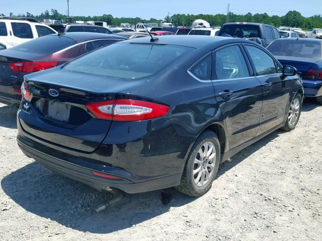 3FA6P0G70FR257389 - 2015 FORD FUSION S BLACK photo 4