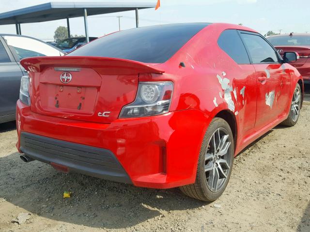 JTKJF5C73E3083625 - 2014 TOYOTA SCION TC წითელი ფოტო 4