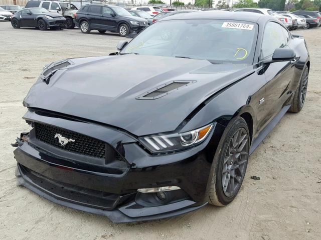 1FA6P8CF8F5435757 - 2015 FORD MUSTANG GT BLACK photo 2