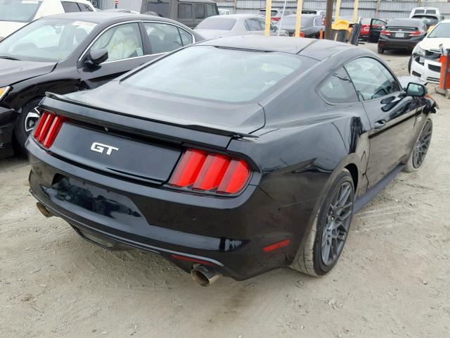 1FA6P8CF8F5435757 - 2015 FORD MUSTANG GT BLACK photo 4